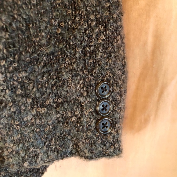 Vintage Pietrefesa Alpaca Wool Marbled Brown Blazer, Size 10 - Picture 4 of 8